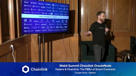 chainlink smart contract how high can chainlink price go Chainlink Web3 Summit HackerNode: Hedera & Chainlink: The PB&J of Smart Contracts
